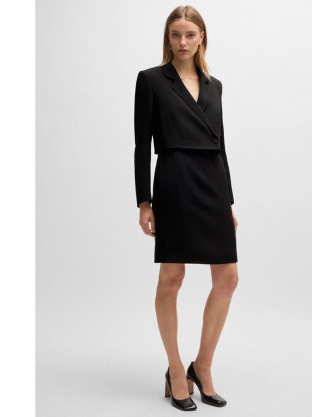 NWT Boss Dajoana Long Sleeve Blazer Shift Dress NEW